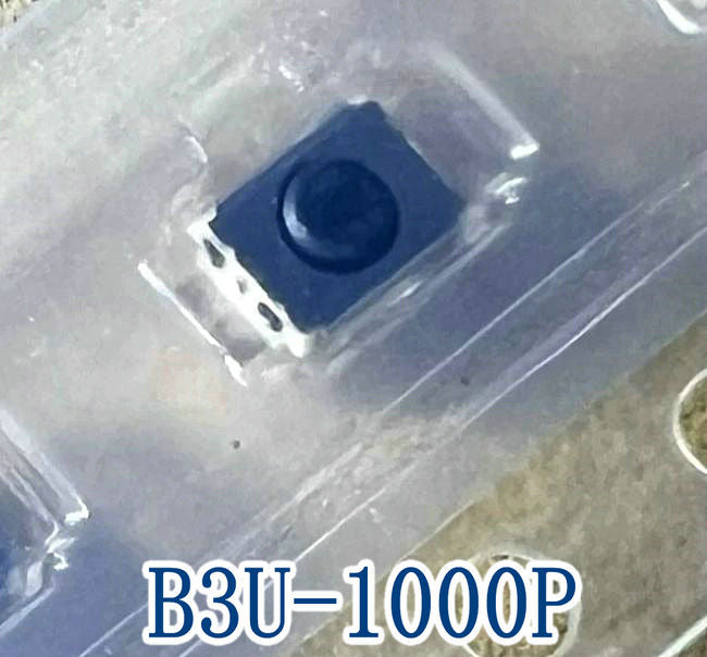 B3U-1000P Ultra-miniature SMD 2-pin Tactile Switch (3*2.5*1.6mm Micro Button) New Original 100PCS/LOT