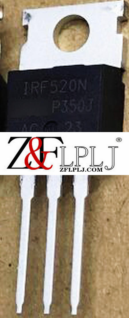IRF520NPBF IRF520N TO-220, N-Channel 100-V (D-S) MOSFET New Original 10pcs/lot