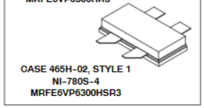 MRFE6VP6300HS MRFE6VP6300HSR3, MRFE6VP6300H MRFE6VP6300HR5 / 1.8-600 MHz 300W 50V RF transistor New Original 1pcs/Lot