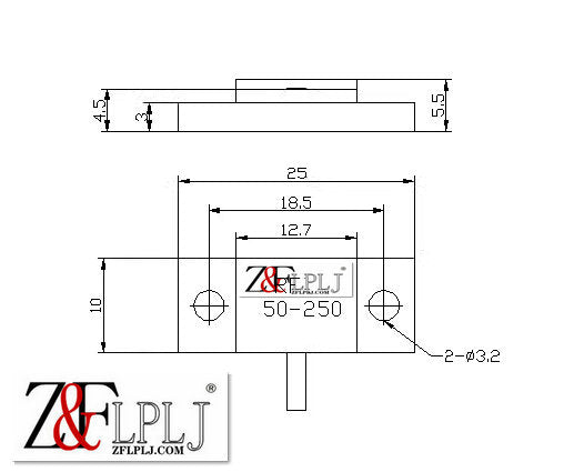 250 Watts Flange-type single-lead 50-ohm 250W high-power RF resistor One pin 1PCS/LOT