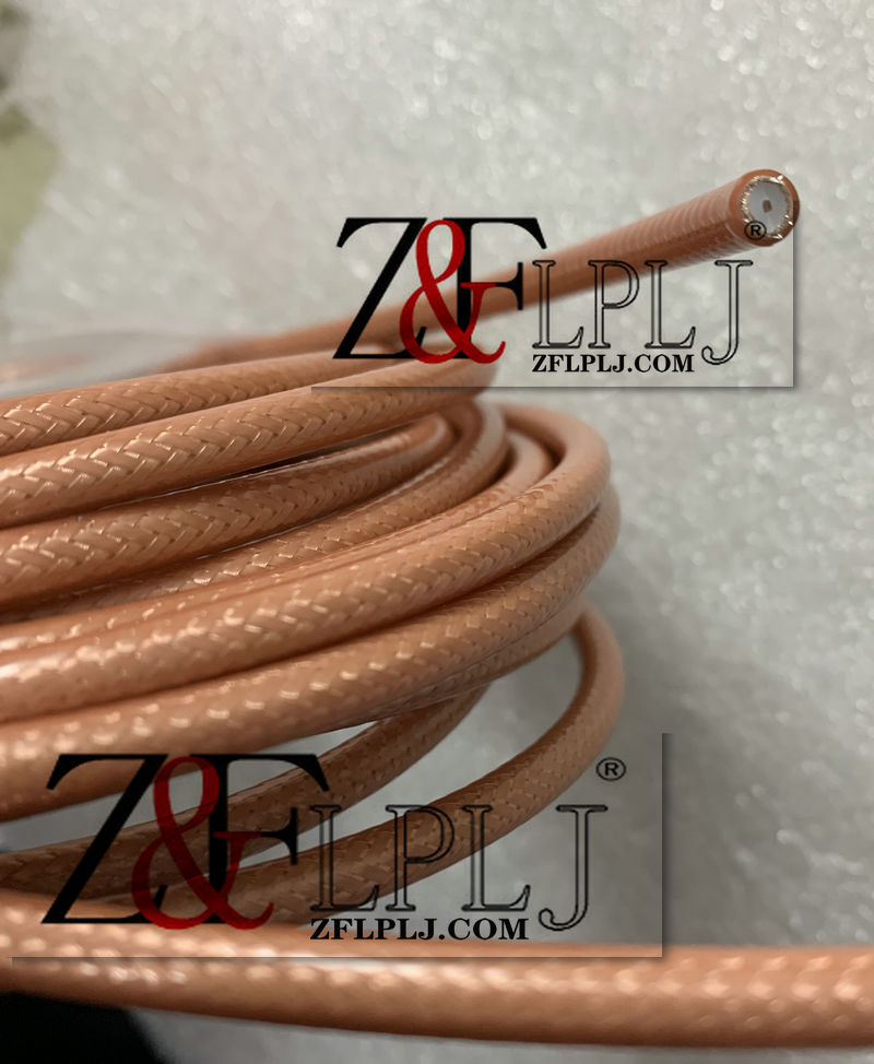 Double Shield Silver Plated Coaxial Cable RG142 RF line / RG-142 50 Ohms Brown jacket (OD about 4.95mm) 5 Meters/LOT