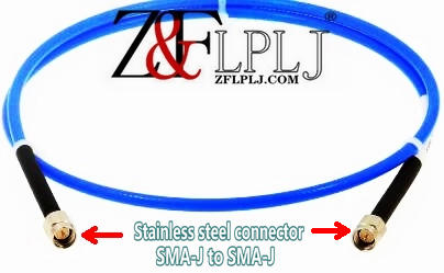 Ultra-flexible 18GHz high frequency microwave test cable SS402, double shielded, SMA-J to SMA-J, FEP sheath Single core,OD≈4.1MM