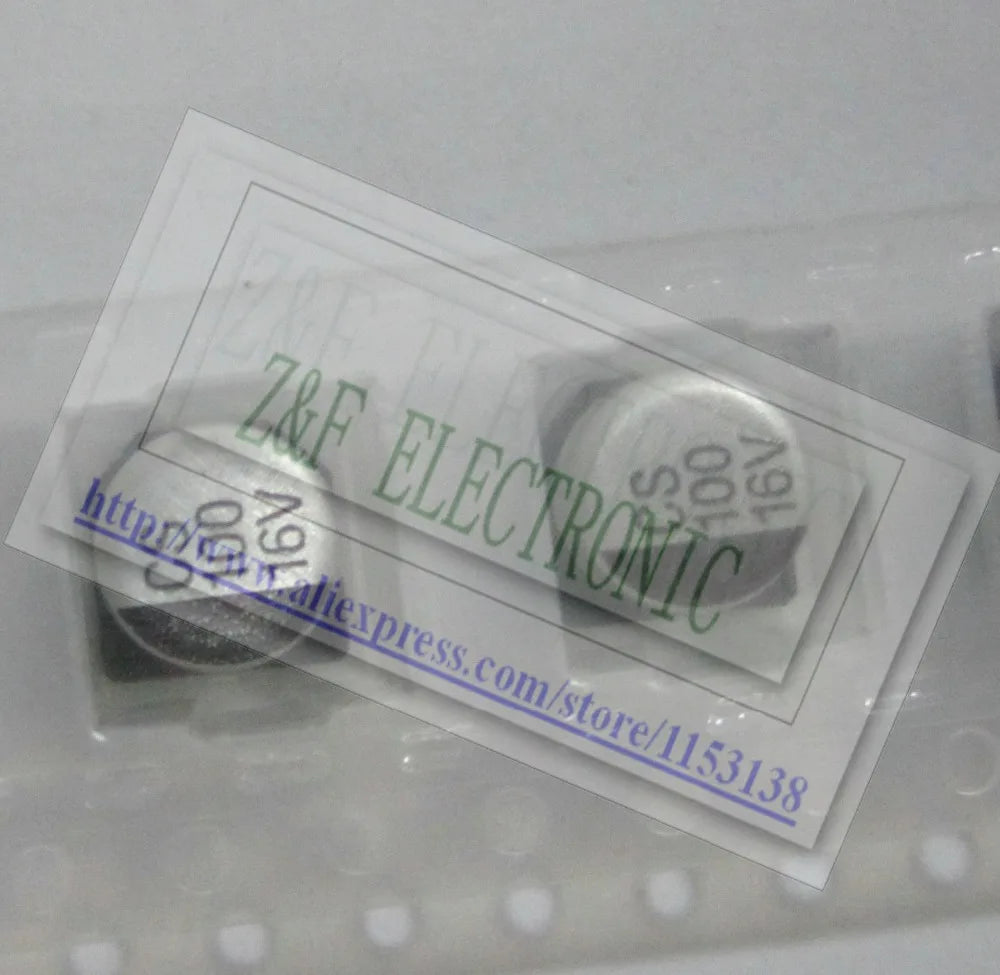 100UF/16V 6.3*5.4mm 16V 100UF SMD Aluminum electrolytic capacitor 100pcs/lot