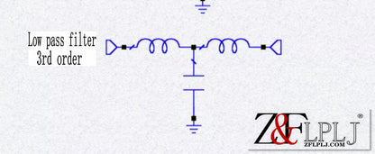 Low-pass coaxial filter,Passive  Low pass filter 3rd order,1MHz,2MHZ,3Mhz-9Mhz SMA one male and another female 42*14.5MM 1PCS/LOT