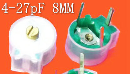 Adjustable Capacitor,Thin Film Trimming Capacitor,Thin Film Dielectric Cap. 8mm:2.5pF-9PF,4pF-27pF,3 PINs,Made in China 20PCS/lot