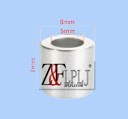 3D printer Parts:pulley isolation posts,aluminum tube,Multiple sizes: OD=10mm/8mm/7mm, Gasket Cylindrical tube, Isolation column 100PCS/LOT