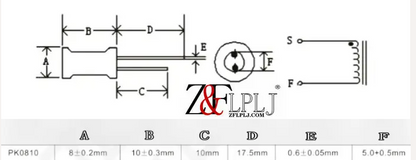 0810 I-shaped inductor 8*10mm, straight-in I-shaped wirewound inductor 15MH,27MH, 30MH, 47MH New Original 20PCS/LOT
