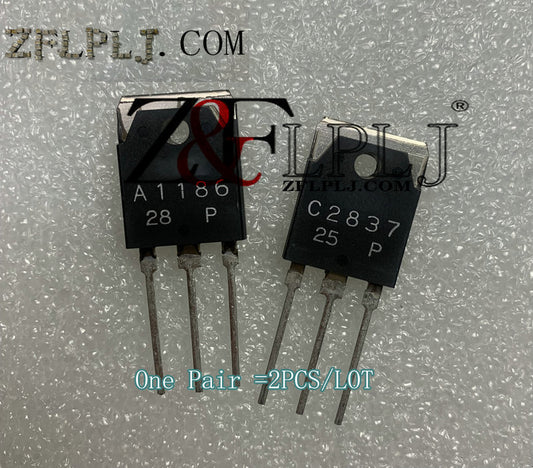 A1186 + C2837 / Part No. 2SA1186 + 2SC2837 NEW ORIGINAL  One Pair =2PCS/LOT