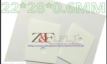 Alumina ceramic Thermal Pad for TO-264 / TO-247  Thermal insulation, insulating ceramic sheet 22*28*0.6mm/22*28*1mm 50PCS/LOT