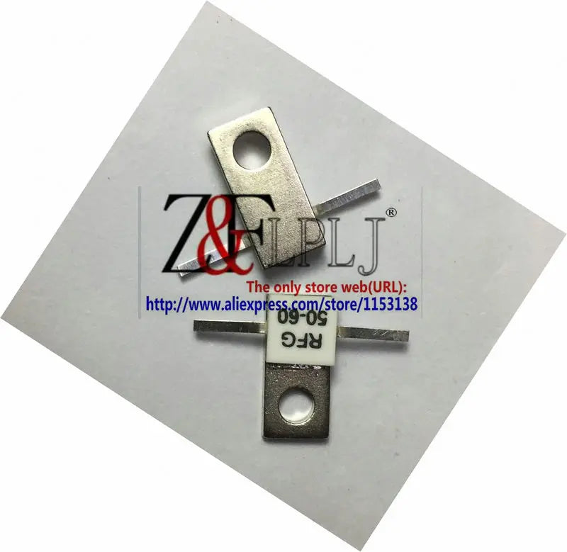 Flange resistance Microstrip high frequency resistance 60W 50R RFP60-50 / 60 Watts 50 Ohms RFG50-60 double PIN 2PCS/LOT