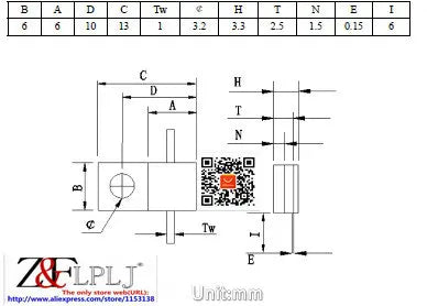 Flange resistance Microstrip high frequency resistance 60W 50R RFP60-50 / 60 Watts 50 Ohms RFG50-60 double PIN 2PCS/LOT