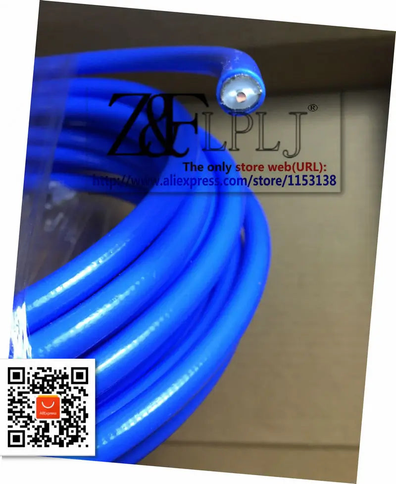 RG401 RG-401 50 ohms OD≈7mm  semi-flexible coaxial cable, feeder line, blue jacket  2 meters/lot