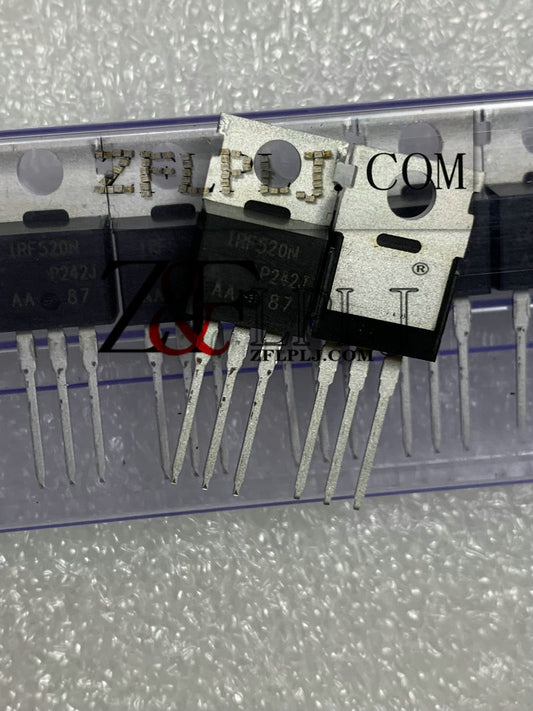 IRF520NPBF IRF520N TO-220,  N-Channel 100-V (D-S) MOSFET New Original   10pcs/lot