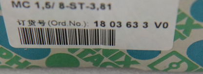 MC1.5/8-ST-3.81, 1803633 V0 Circuit board Plug-in Connectors ,Connector plug,Terminal 8P 3.81mm plug New Original 1PCS/LOT