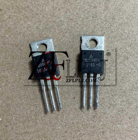 RD06HVF1  RF POWER MOS FET Silicon MOSFET Power Transistor 175MHz,6W  (Mixed long and short Legs/Used,Not new)  2PCS/LOT