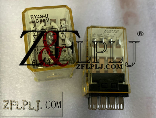 RELAY RY4S-U-48V RY4S-U DC48V / RN4S-NL-D48 48VDC (New version) Power Relay 6VDC 40Ohm 5A 4PDT(27.5x21x42)mm Socket Miniature Relay NEW ORIGINAL 2pcs/lot