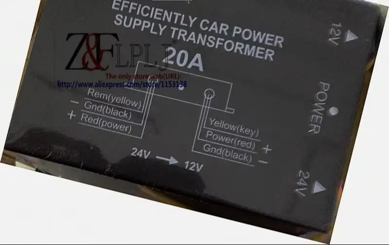 EFFICIENTLY CAR POWER SUPPLY TRANSFORMER DC-DC DC24V TO DC12V / DC to DC converter 24V to 12V, 15A/ 20A /30A 3types, 1PCS/LOT
