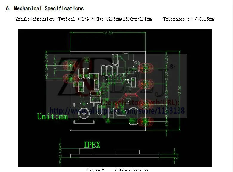 BL-M8188FU3 WIFI wireless module / RTL8188FTV wireless module with IPEX seat ,wifi module IPC camera New Original 10pcs/lot