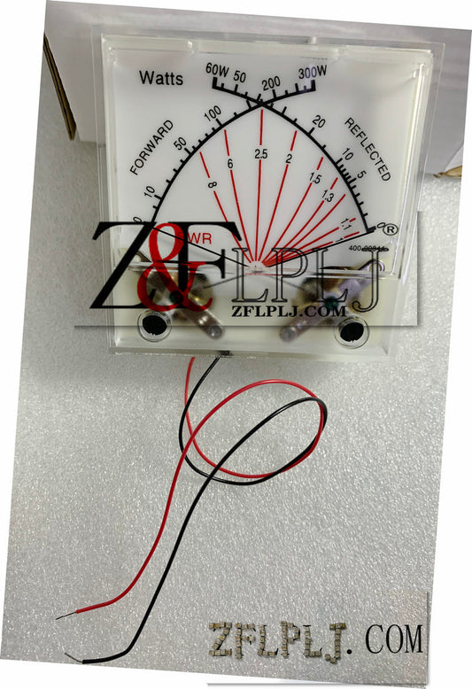 VSWR meter for radios, dual-needle power VSWR meter  60/300W, SWR Watt Meter 200UA/750 ohms,With backlight  New Original 1PCS/LOT