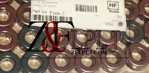 High-frequency inductor magnetic powder core / inductor red and gray ring / radio frequency magnetic ring T106-2, New Original 10pcs/lot