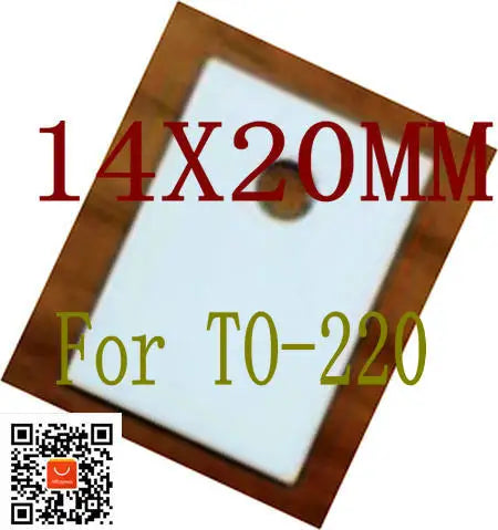 Alumina ceramic Thermal Pad for TO-220 /Thermal insulation, insulating ceramic sheet  ,14*20*0.6mm/1MM 100PCS/LOT