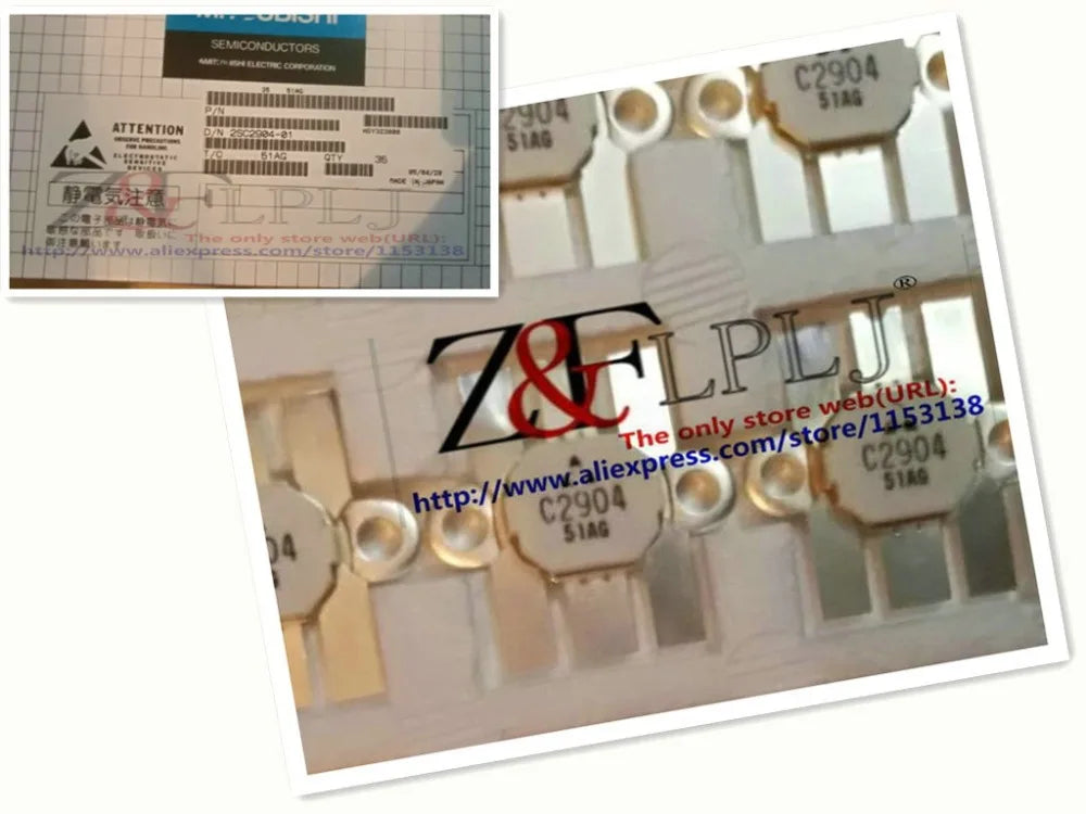 Part No. 2SC2904 C2904 100W F=30MHZ NPN epitaxial planar type transistor New Original (Sold by piece=1pcs/lot)